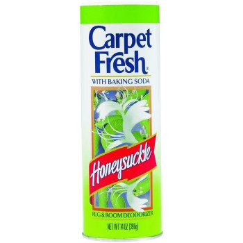 Carpet Fresh 275149 Carpet and Room Deodorizer, 14 oz Can, Honeysuckle, White