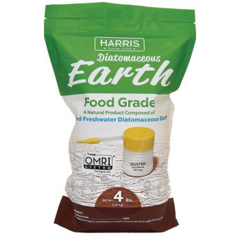 Harris DE-FG4P Diatomaceous Earth with Powder Duster, Powder, 4 lb, Bag