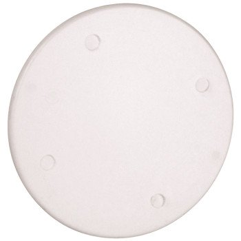 Carlon 4052-WHITE Outlet Box Cover, 4 in Dia, Round, Phenolic, White