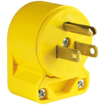 Eaton Wiring Devices 4867AN-BOX Electrical Plug, 2 -Pole, 15 A, 125 V, NEMA: NEMA 5-15, Yellow