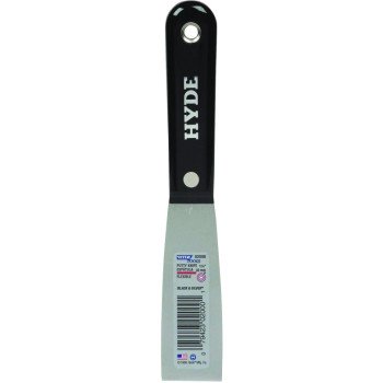 Hyde 02000 Putty Knife, 1-1/4 in W Blade, HCS Blade, Nylon Handle