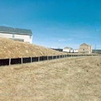 Mutual Industries 14987-2-3606 Silt Fence, 100 ft L, 36 in W, Fabric, Black