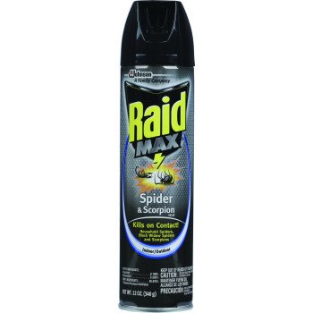 Raid Max 71889 Spider and Scorpion Killer, 12 oz, Aerosol Can