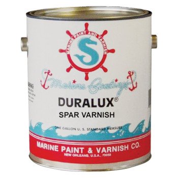 Duralux M738-1 Marine Clear Spar Varnish, High-Gloss, Clear, Liquid, 1 gal, Pail