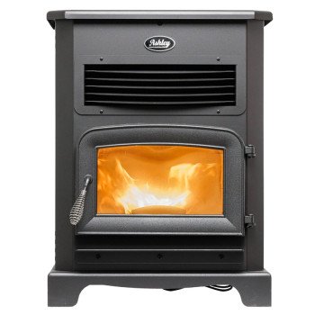 Ashley Hearth AP5622 Pellet Stove with 170 lb Hopper, 25-1/2 in W, 25-1/2 in D, 40.4 in H, 50,000 Btu/hr Heating