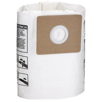 Shop-Vac 9066833 Filter Bag, 2 to 2.5 gal Capacity, 11-1/2 in L, 7 in W