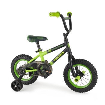 John Deere Toys 46397 Kid's Bicycle, Boy's, 3 Years and Up, Steel Frame, Mean Green