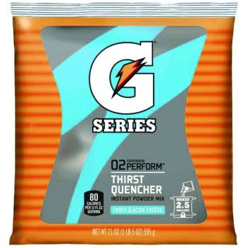Gatorade 33677 Thirst Quencher Instant Powder Sports Drink Mix, Powder, Glacier Freeze Flavor, 21 oz Pack