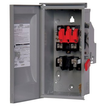 Siemens LF211NU Safety Switch, 2 -Pole, 30 A, 240 V, Lug Terminal