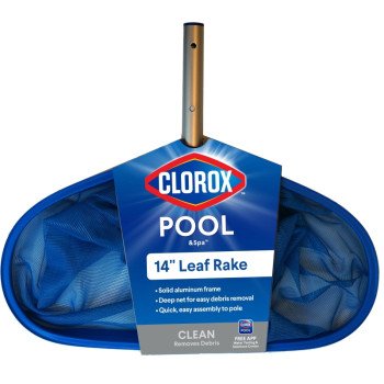 Clorox POOL & Spa 94214CLX Pool Leaf Rake, Aluminum Frame