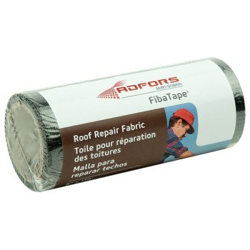 Adfors FDW6597-U Roof Repair Fabric, 25 ft L, 6 in W, Black
