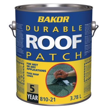 Henry BK81021666 Dry/Wet Roofing Patch, Black, Liquid, 3.78 L