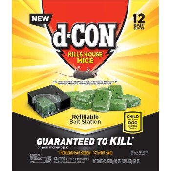 d-CON 98666 Refillable Bait Station, Solid