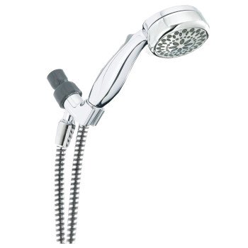 Delta 75701C Hand Shower, 1/2 in Connection, 1.75 gpm, 7-Spray Function, Chrome, 60 in L Hose