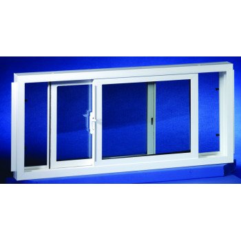 Duo-Corp 3222SLID Basement Window, Glass Glass/Screen, Vinyl Frame
