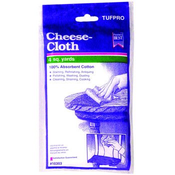 Trimaco SuperTuff 10303 Cheese Cloth, Cotton, White, 12/PK