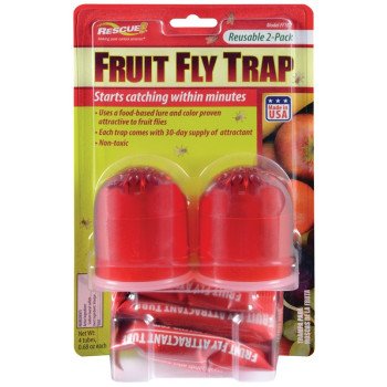 Rescue FFTR2-BB4 Reusable Fruit Fly Trap, Liquid, Pack