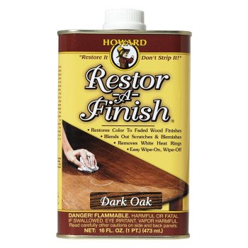Howard RF7016 Wood Restorer, Dark Oak, Liquid, 16 oz, Can