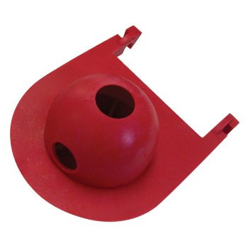 Korky 3010BP Toilet Flapper, Specifications: 3-1/4 in, Rubber, Red