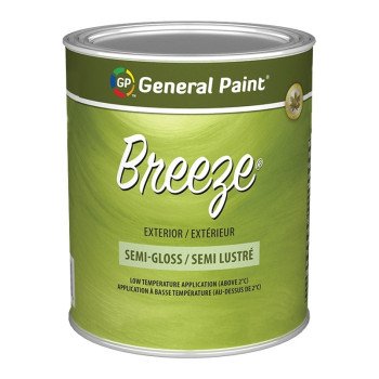 General Paint Breeze 71-049-14 Exterior Paint, Semi-Gloss, Deep Base, 1 qt