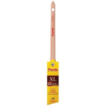Purdy XL Dale 144080310 Paint Brush, 1 in W, Angular Trim Brush, Nylon/Polyester Bristle, Rattail Handle