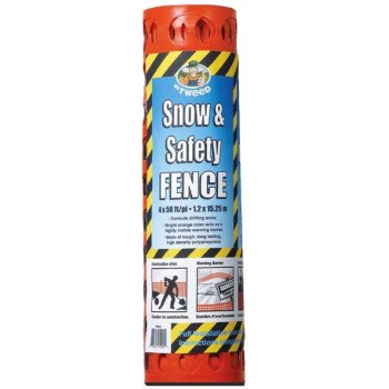 TWD SCWB450 Snow and Safety Fence, 50 ft L, Polypropylene, Orange