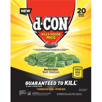 d-CON 98345 Refillable Bait Station, Solid
