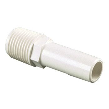 Watts 35 Series 3527-1008 Stem Connector, 1/2 in, CTS x MPT, Polypropylene, Off-White