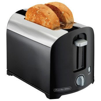 22622PS TOASTER 2-SLICE BLK/CH