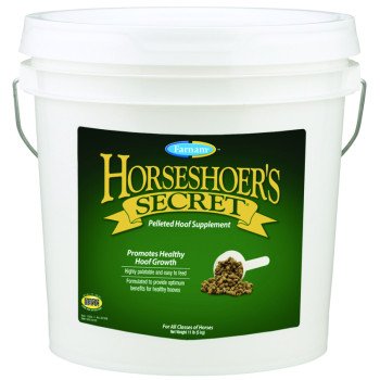 Farnam Horseshoer's Secret 13304 Hoof Supplement, Adult Lifestage, Pellet, Artificial, Natural Flavor, 11 lb