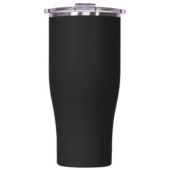 Orca Chaser Series CH16BK Tumbler, 16 oz, Spill-Proof Screw, Whale Tail Flip Lid, Stainless Steel, Black, Insulated