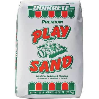 Quikrete 1113-51 Play Sand, Solid, White/Tan, 50 lb Bag