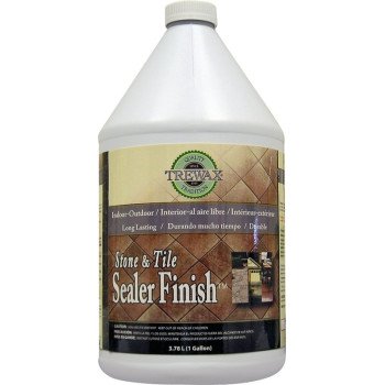 Trewax 887171970 Stone and Tile Floor Sealer, 1 gal, Liquid, Low, Clear