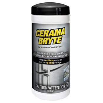 Cerama Bryte SS-48635-CA Stainless Steel Wipes, 7 in L, 9 in W, Mineral Oil