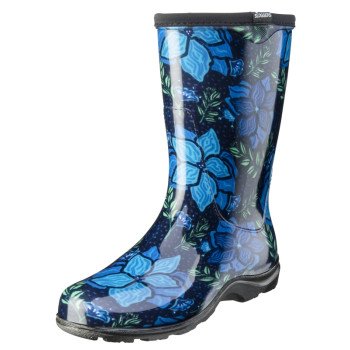 Sloggers 5018SSBL-06 Rain Boots, 6, Spring Surprise, Blue