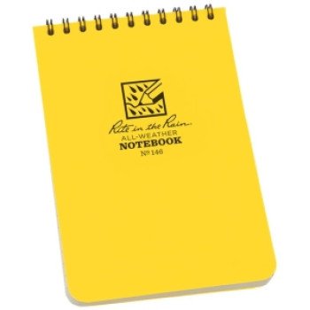 146 NOTEBOOK TP-SPRL YLW 4X6IN
