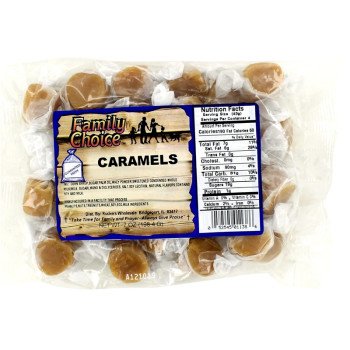 Family Choice 1138 Candy, Caramel Flavor, 8 oz