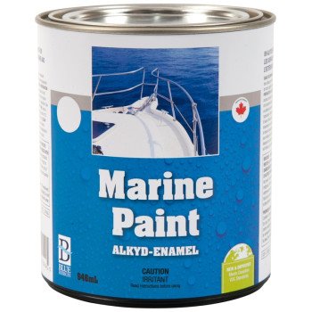 UCP Paints E8049-946 Marine Paint, Gloss Sheen, Black, 946 mL, Can