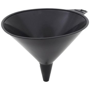 FloTool 05064 Large Funnel, 2 qt Capacity, High-Density Polyethylene, Black, 8-3/4 in H