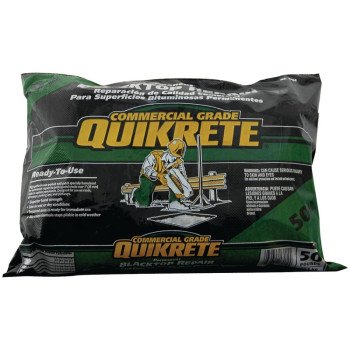 Quikrete 1701 Series 17015-59 Permanent Blacktop Repair, Solid, Black/Brown, Sour, Tar Like odor, 50 lb Bag