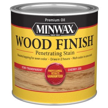 Minwax 223504444 Wood Stain, Cherry, Liquid, 0.5 pt, Can