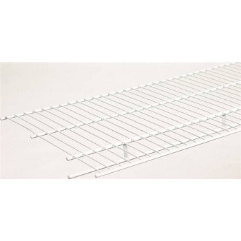 ClosetMaid 1078 Wire Shelf, 80 lb, 1-Level, 12 in L, 96 in W, Steel, White