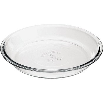 Oneida Oven Basics Series 82638L11 Pie Plate, 1.5 qt Capacity, Glass, Clear, Dishwasher Safe: Yes