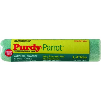 Purdy Parrot 144644091 Paint Roller Cover, 1/4 in Thick Nap, 9 in L, Mohair Fabric Cover