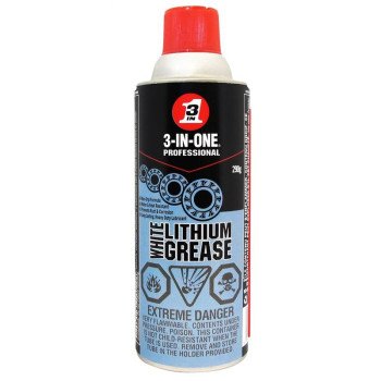 3-In-One 01142 Lithium Grease, 290 g, Aerosol Can, White