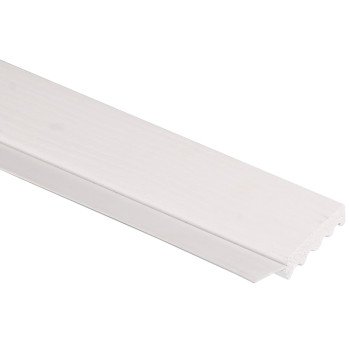 Inteplast Group 236007706 Garage Weatherstrip, 2 in W, 7/16 in Thick, 7 ft L, PVC, White