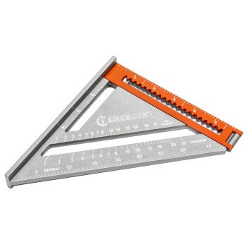 Crescent Lufkin EX6 Series LSSP6-7 2-in-1 Extendable Layout Tool, 1/8 in Graduation, Aluminum, 6-1/2 in L, 7-1/4 in W