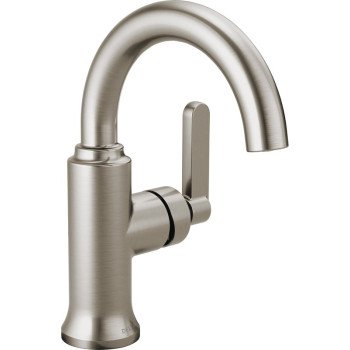 Delta Alux 15769LF-SP Faucet, 1.20 gpm, 1, 3-Faucet Hole, Brushed Nickel, Hole, Lever Handle