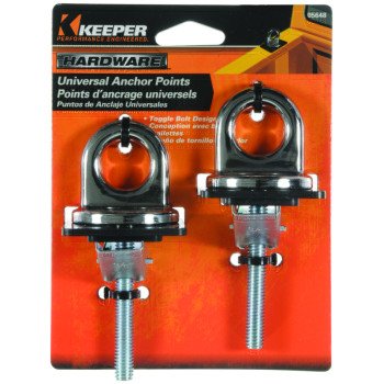 Keeper 05648 Anchor Point, Premium, Universal, Steel, Chrome