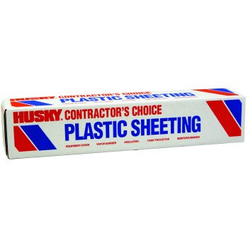 Poly-America CF0212-200C Painter's Sheeting, 200 ft L, 12 ft W, Clear